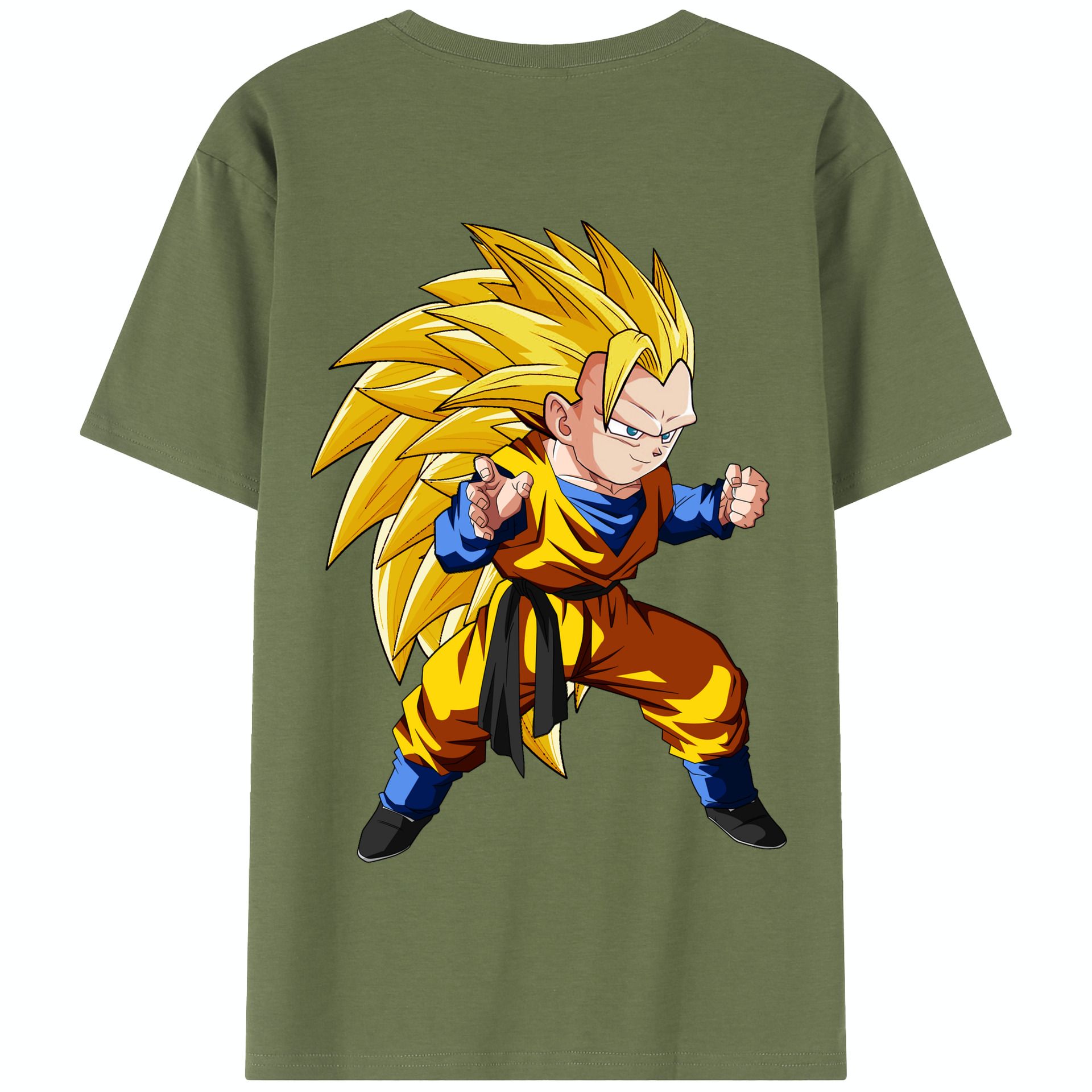 （画像用） ドラゴンボール ベジータ四世（Bejīta Yonsei）DRAGON BALL Vegeta IV 綿100％半袖Tシャツ（背面プリント）